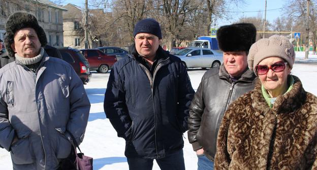 Пикет шахтеров в Гуково. 6 марта 2018 г. Фото Вячеслава Прудникова для "Кавказского узла"