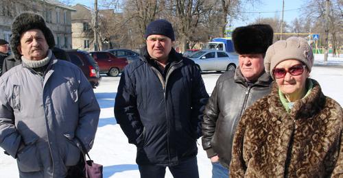 Пикет шахтеров в Гуково. 6 марта 2018 г. Фото Вячеслава Прудникова для "Кавказского узла"