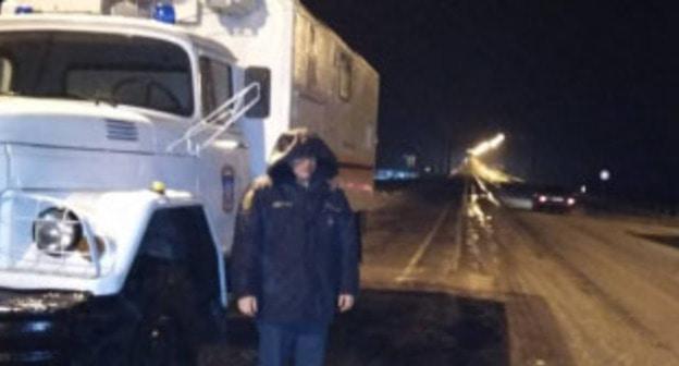 Ограничено движение по трассе в Волгоградской области. Фото: пресс-служба МЧС России http://34.mchs.gov.ru/