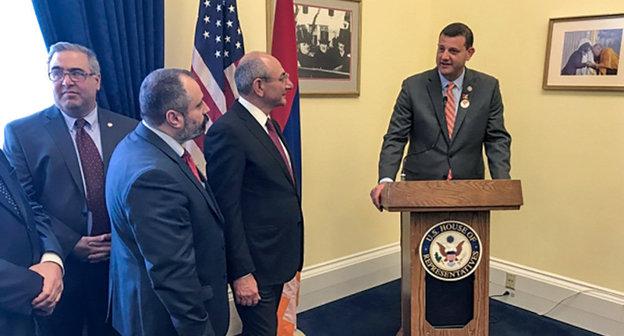 Во время визита  Бако Саакяна в Конгресс США, Вашингтон. Фото Official site of the President of Artsakh
