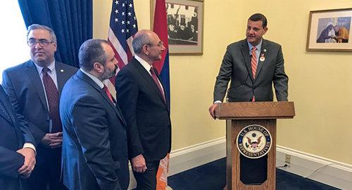 Во время визита  Бако Саакяна в Конгресс США, Вашингтон. Фото Official site of the President of Artsakh
