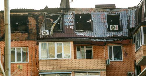 Разрушенный взрывом дом в Краснодаре. Фото: Денис Яковлев / Югополис