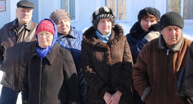 Пикет шахтеров в Гуково. Фото Вячеслава Прудникова для "Кавказского узла"