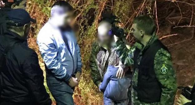 Во время следственного эксперимента. Фото: Пресс-служба Следственного комитета t.me/sledcom_rf