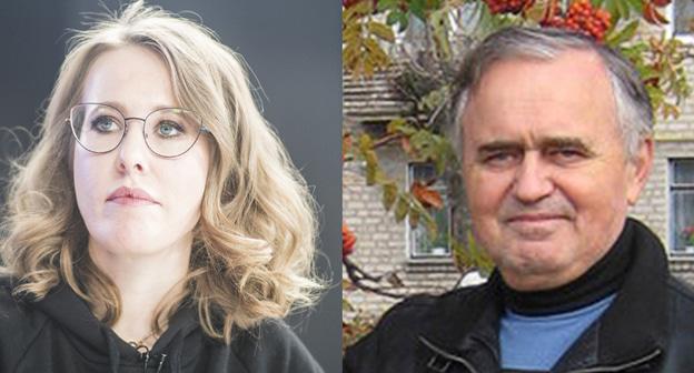 Петр Парпулов (справа) и Ксения Собчак. Коллаж "Кавказского узла". Фото: REUTERS/Evgeny FeldmanФото Светланы Кравченко для "Кавказского узла"