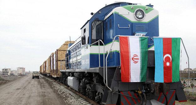 Испытательный поезд на дороге Астара-Решт Фото:  пресс-служба АЖД
