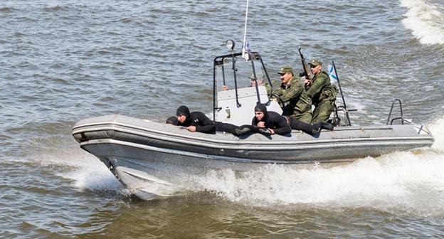 Учения Каспийской флотилии. Фото: Пресс-служба администрации Астраханской области
 https://www.astrobl.ru/news/77682