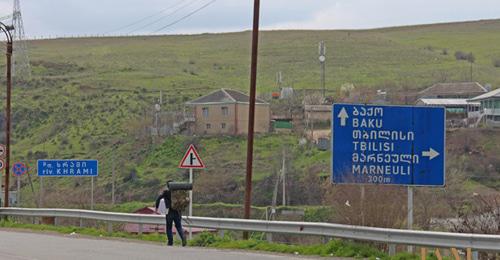 Грузино-азербайджанская граница в районе Красного моста. Фото: Давид Пипиа,  JAMnews