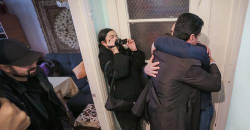Встреча Азиза Оруджева с родственниками. Баку, 5 апреля 2018 года. Фото Азиза Каримова для "Кавказского узла"