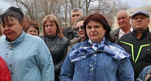Участники пикета в Гуково 16 апреля 2018 года. Фото Вячеслава Прудникова для "Кавказского узла".