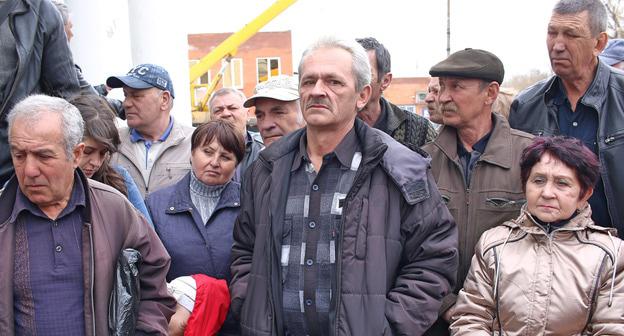 Пикет шахтеров в Гуково. Фото Вячеслава Прудникова для "Кавказского узла"