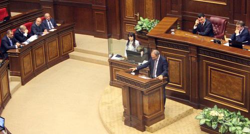 Заседание в парламенте Армении 08.05.2018. Фото Гора Алексаняна для "Кавказского узла"