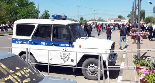 Автомобиль полиции в Грозном. Фото Николая Петрова для "Кавказского узла" 