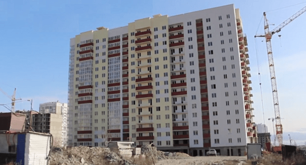 Один из объектов ООО «Кубаньжилстрой» в феврале 2018 года. Кадр видео "Блокнот".