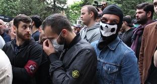 Участники контракции в Грузии. Тбилиси, 13 мая 2018 года. Фото Инны Кукуджановой для "Кавказского узла"