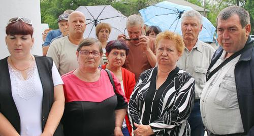 Участники пикета в Гуково. Фото Вячеслава Прудникова для "Кавказского узла"