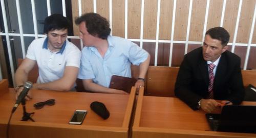 Участники заседания суда по делу Альберта Хамхоева Фото Умар Йовлой для "Кавказского узла"