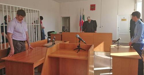 Оглашение суда под делу Оюба Титиева. Грозный, 24 мая 2018 г. Фото: Пресс-служба ПЦ "Мемориал"