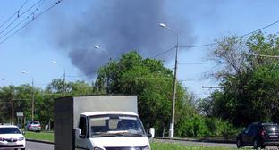 Пожар в заброшенном цехе Тракторного завода, Волгоград. Фото Вячеслава Ященко для "Кавказского узла"