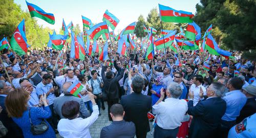 Митинг азербайджанской оппозиции в Баку 28.06.2018. Фото Азиза Каримова для "Кавказского узла"