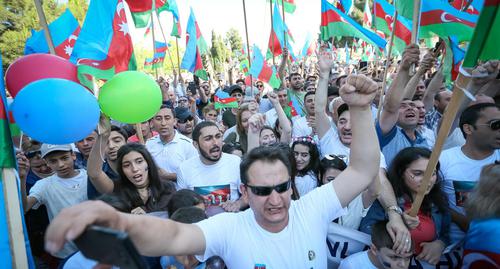 Митинг оппозиции в Баку. 28 мая 2018 года. Фото Азиза Каримова для "Кавказского узла"