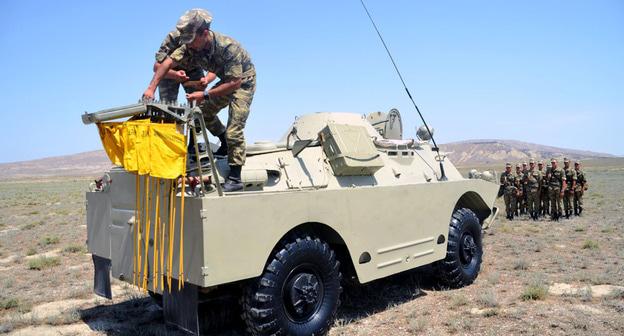 Азербайджанские военные. Фото пресс-службы Минобороны Азербайджана, https://mod.gov.az/ru/news/provoditsya-sorevnovanie-za-zvanie-luchshego-vzvoda-zashity-ot-oruzhiya-massovogo-porazheniya-22898.html