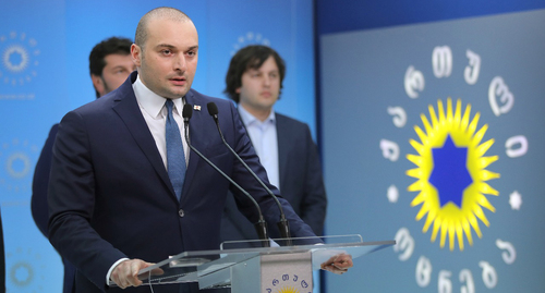 Представление Мамуки Бахтадзе кандидатом в премьер-министры. Фото предоставлены партией "Грузинская мечта-Демократическое движение"
