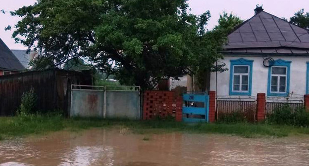 В поселке Псебай Мостовского района Кубани введен режим ЧС из-за подтопления. Фото: Пресс-служба администрации Мостовского района Кубани http://mostovskiy.ru