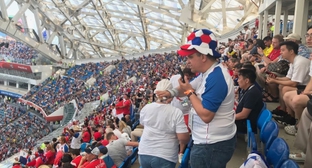 Болельщики на стадионе в Сочи, 18 июня 2018 год. Фото Светланы Кравченко для "Кавказского узла".