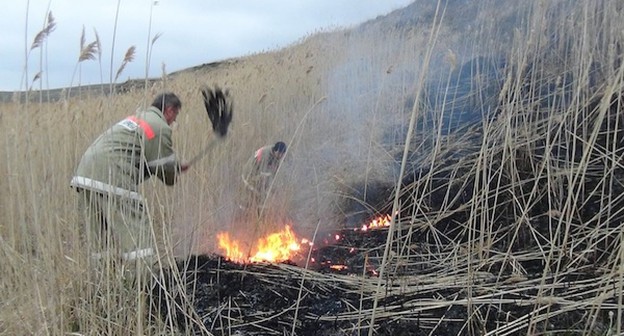 Ликвидация пожара в степи. Фото http://26.mchs.gov.ru/operationalpage/operational/item/7074487/