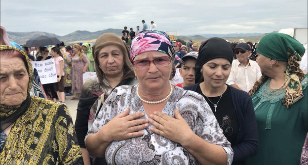 Аминат Шуайбова – жительница села Новая Шангода-Шитлиб. Фото Патимат Махмудовой для "Кавказского узла"