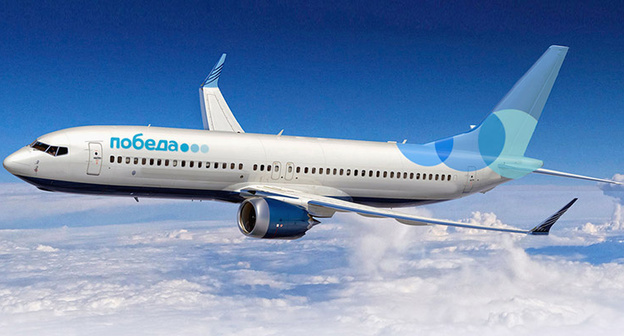 Самолёт авиакомпании "Победа". Фото https://www.pobeda.aero