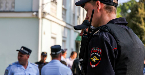Сотрудники полиции. Фото: Oleg Kamushkin (RFE/RL)