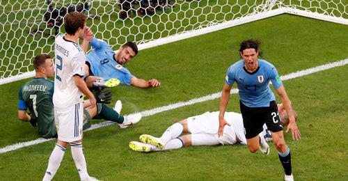 Сборная России проиграла сборной Уругвая со счетом 0:3. 25 июня 2018 г. Фото: REUTERS/David Gray