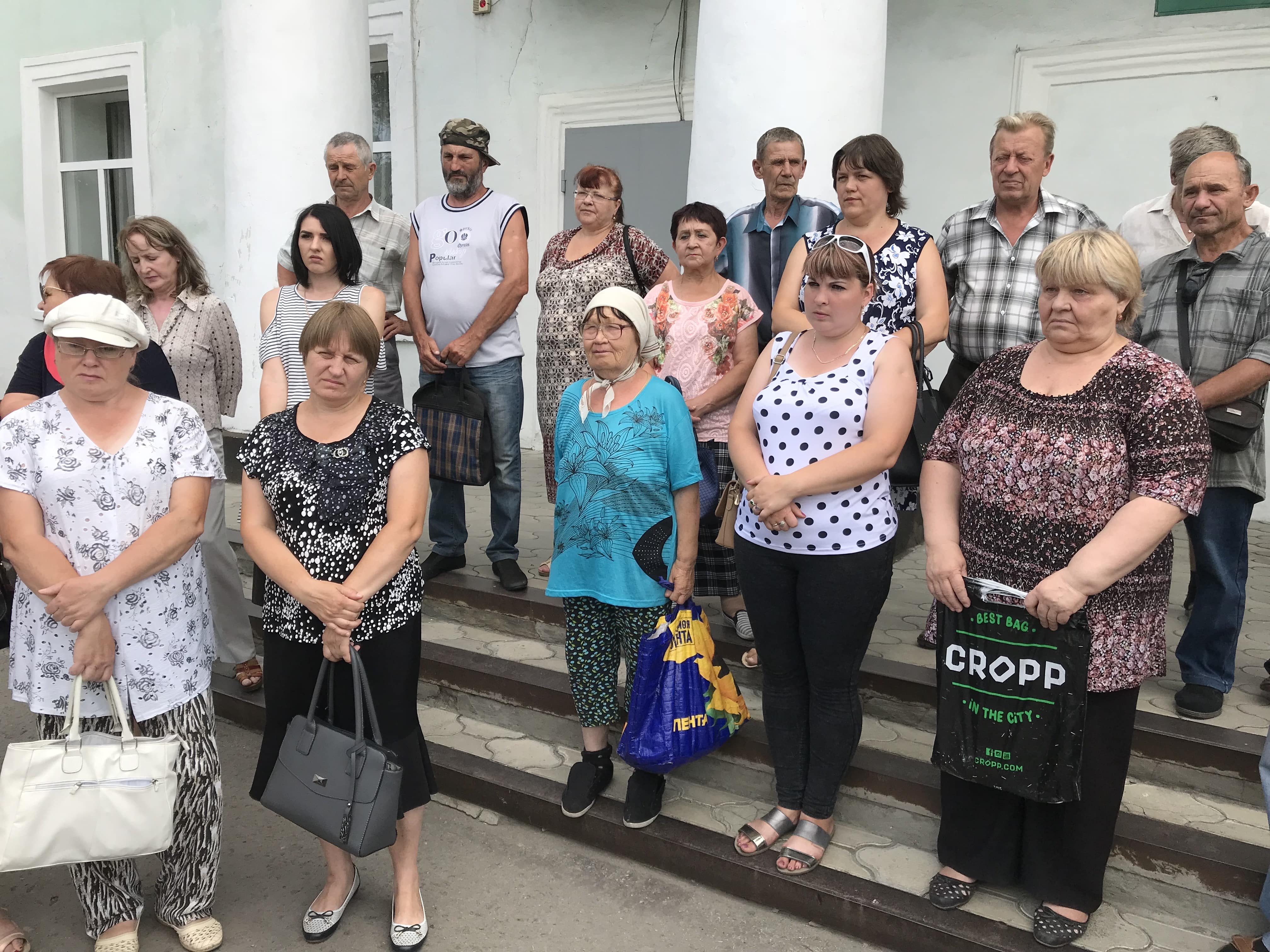 Участники пикета в Гуково. 11 июля 2018 года. Фото Вячеслава Прудникова для "Кавказского узла".