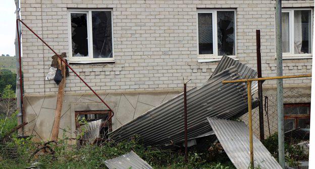 Поврежденный ураганом газопровод в Ясной Поляне, Ставропольский край. 13 июля 2018 года. Фото пресс-службы АО "Газпром газораспределение Ставрополь". http://www.stavkraygaz.ru