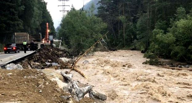 Последствия ливней в КБР. Фото: Пресс-служба ФКУ Упрдор «Кавказ»