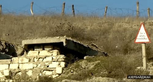 Вблизи линии фронта в зоне карабахского конфликта. Кадр видеосюжета CBC TV Azerbaijan https://www.youtube.com/watch?v=AhYtzpj4Dmc