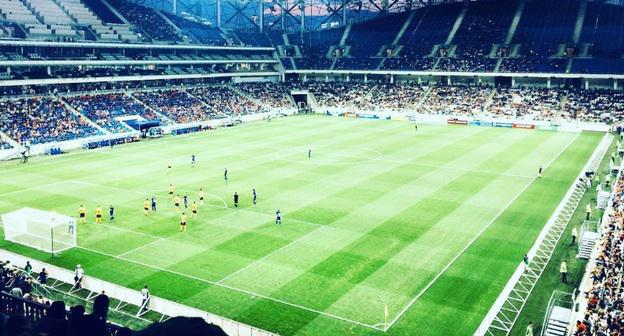 Матч ФНЛ "Ротор" - "Луч" на стадионе "Волгоград-арена". Фото: Twitter ФК "Ротор" https://twitter.com/RotorFc