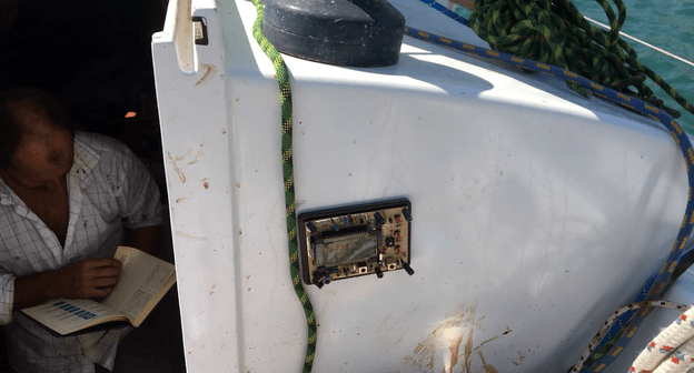 На борту яхты, где произошла трагедия. Фото http://yusut.sledcom.ru/news/item/1246245/