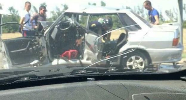 Последствия ДТП в Динском районе Краснодарского края. Фото: страница krddtp в Instagram https://www.instagram.com/p/BmF7L7FBYkt/?taken-by=krddtp