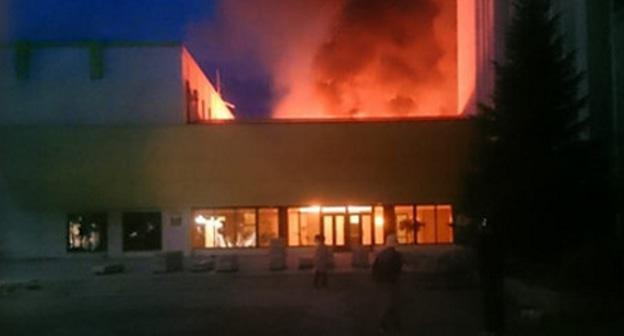 Пожар в Цхивале. 8 августа 2018 год. Фото: © Sputnik, 
https://sputnik-ossetia.ru/South_Ossetia/20180808/6914905.html