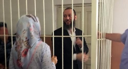 Магомед Хазбиев  в суде. Фото  Умар Йовлой
для "Кавказского узла"