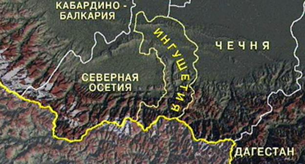Карта Ингушетии и Чечни. Фото https://sweet211.ru/v-ingushetii-i-chechne-pyat-mesyacev-budut-unichtojat-boevikov-.html