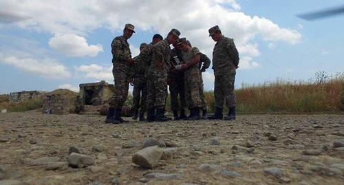 Солдаты азербайджанской армии. Фото © Фото: АР пресс-служба Минобороны