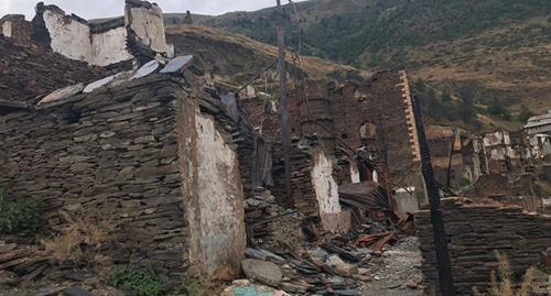 Село Мокок после пожара. Фото: North Caucasian Service (RFE/RL)