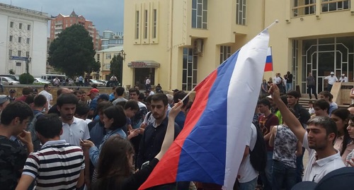 Митинг в Махачкале 12 июня 2017 года. Фото корреспондента "Кавказского узла".
