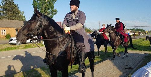 Участник конного перехода в Кенделене. 18 сентября 2018 года. Фото: North Caucasus Service (RFE/RL)