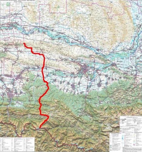 Карта новой границы между Ингушетией и Чечней. Фото: Пресс-служба правительства РИ