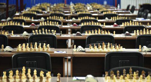 Шахматны доски на Всемирной шахматной олимпиаде. Фото   Goga Chanadiri FB / Batumi Chess Olympiad 2018